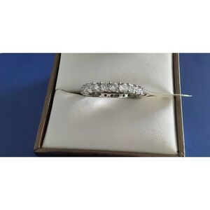 2.5 Ct. Round Cut Sim Diamond Wedding/Anniversary Band Ring Sz 8~925 SS